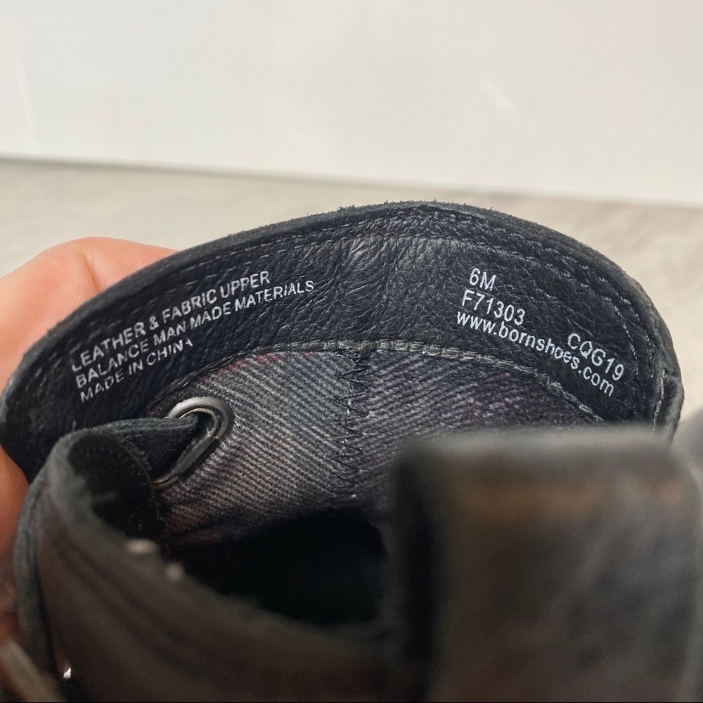 New! Born Tanaro Leather Chelsea Black Bootie 6M - Picture 9 of 14